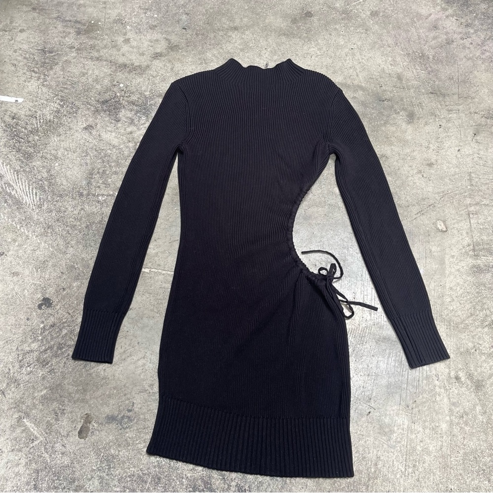 h:ours Revolve Ribbed Sweater Mini Dress Small - Picture 7 of 7